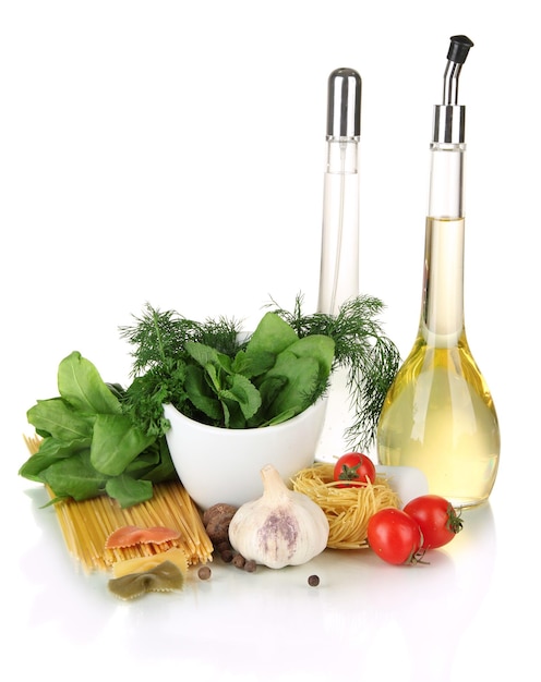 Składniki na drewnianym stole